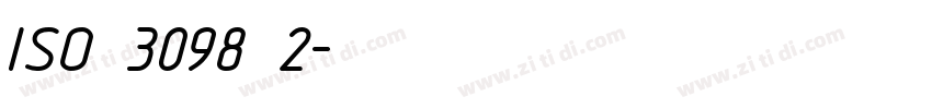 ISO 3098 2字体转换